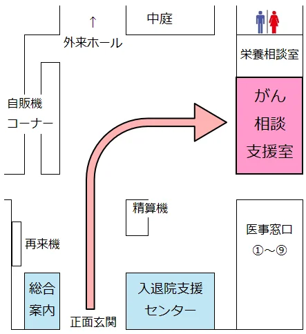相談室の場所