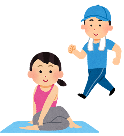 無理のない範囲で体を動かす