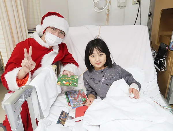 病室でプレゼント