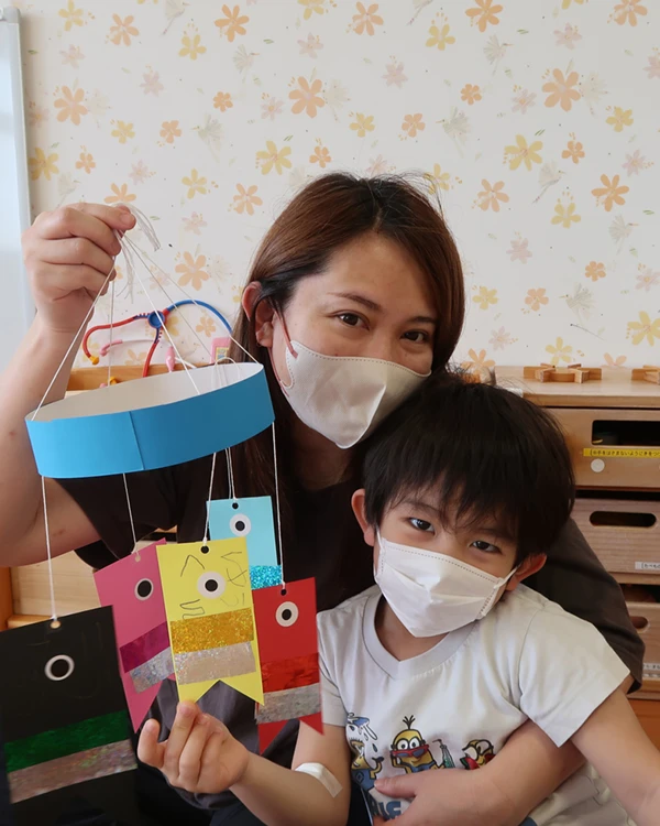 お部屋で泳がせるこいのぼり