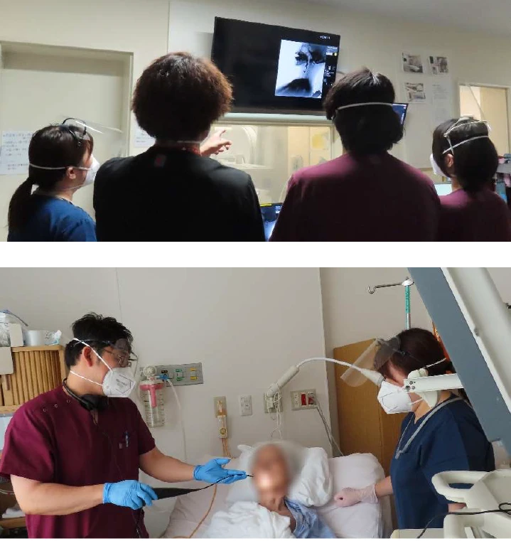 嚥下造影検査と嚥下内視鏡検査