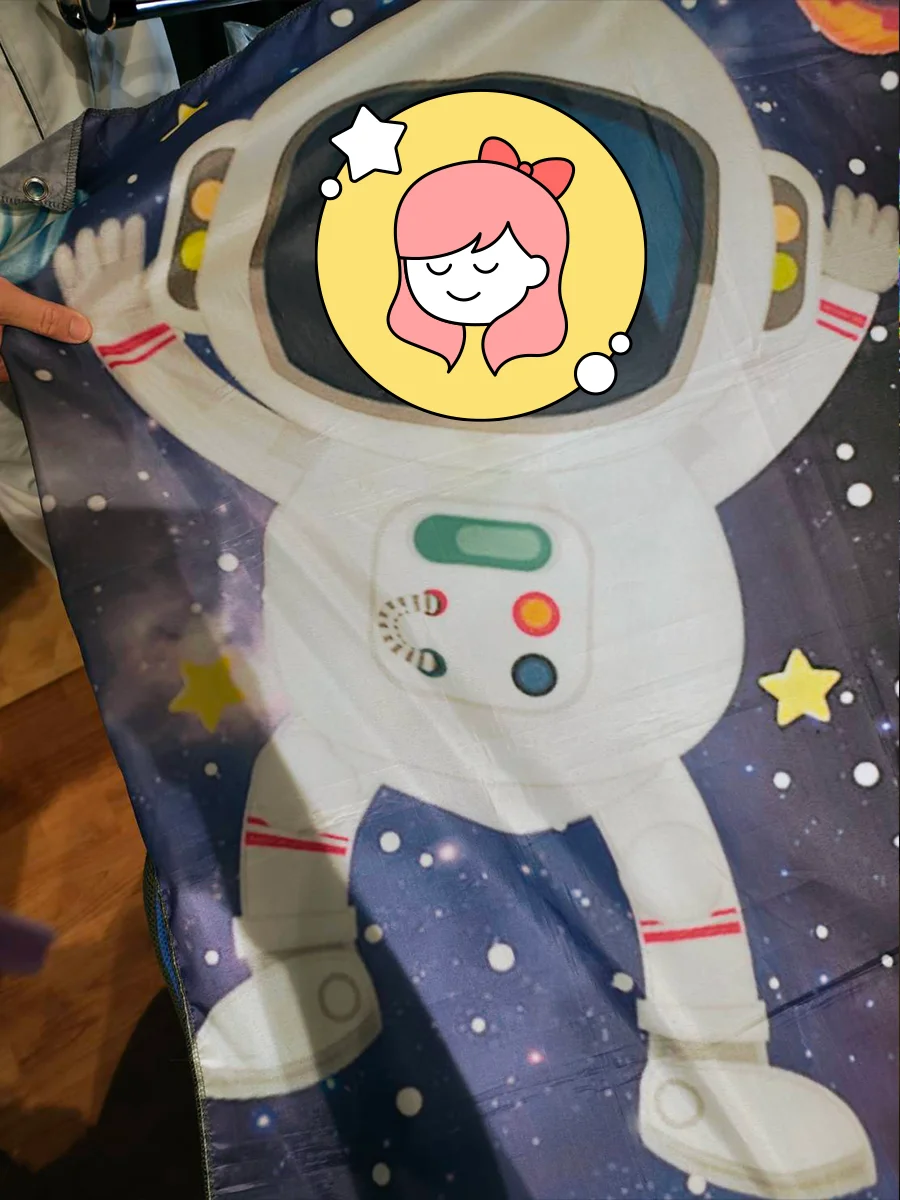 宇宙飛行士になって記念撮影