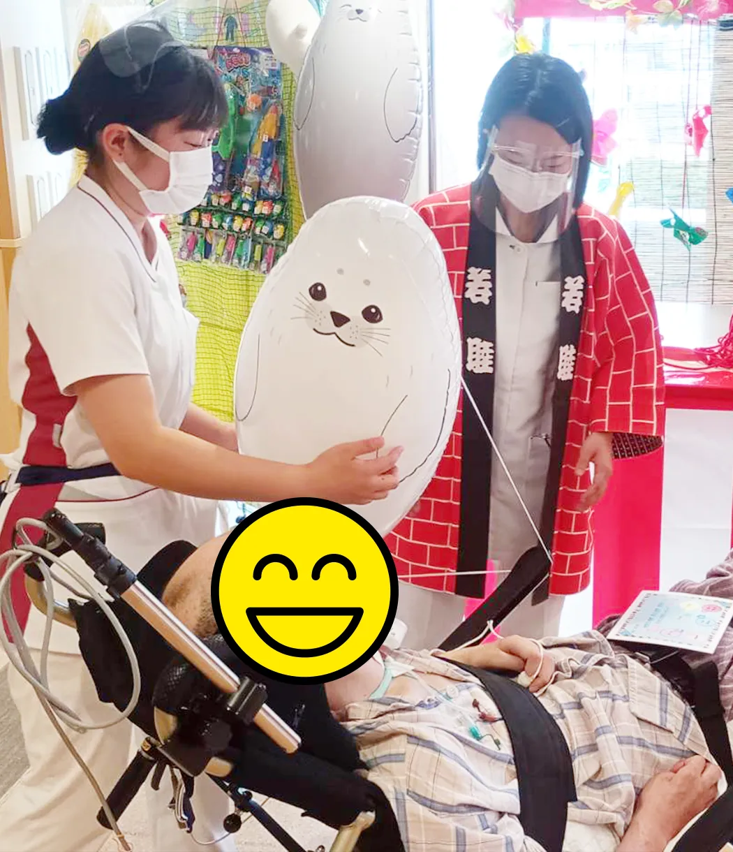 千本引きで景品をもらってお祭りスタート