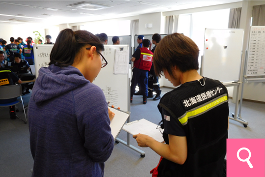 災害訓練ボランティア02